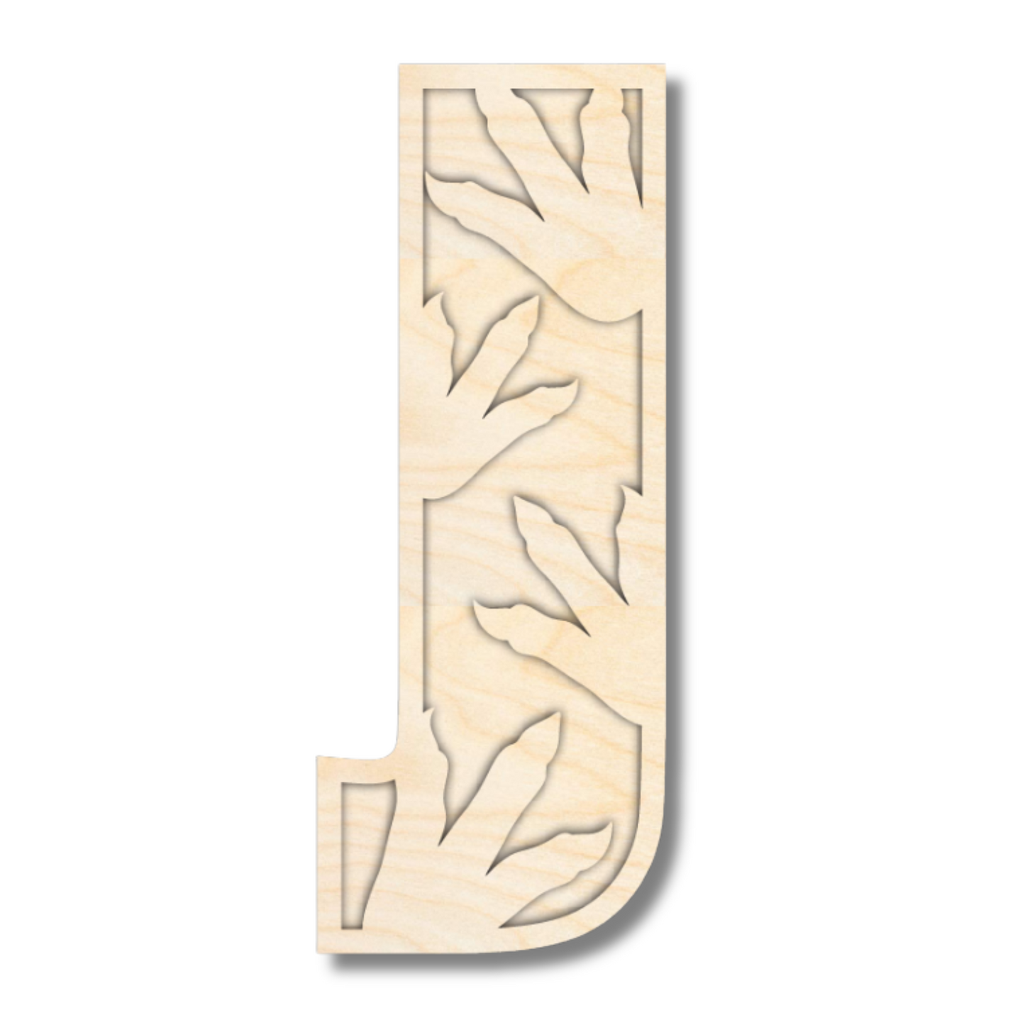 Unfinished Wood Layered Themed Letters | Dinosaur | A-Z | 2 Piece | up to 24"