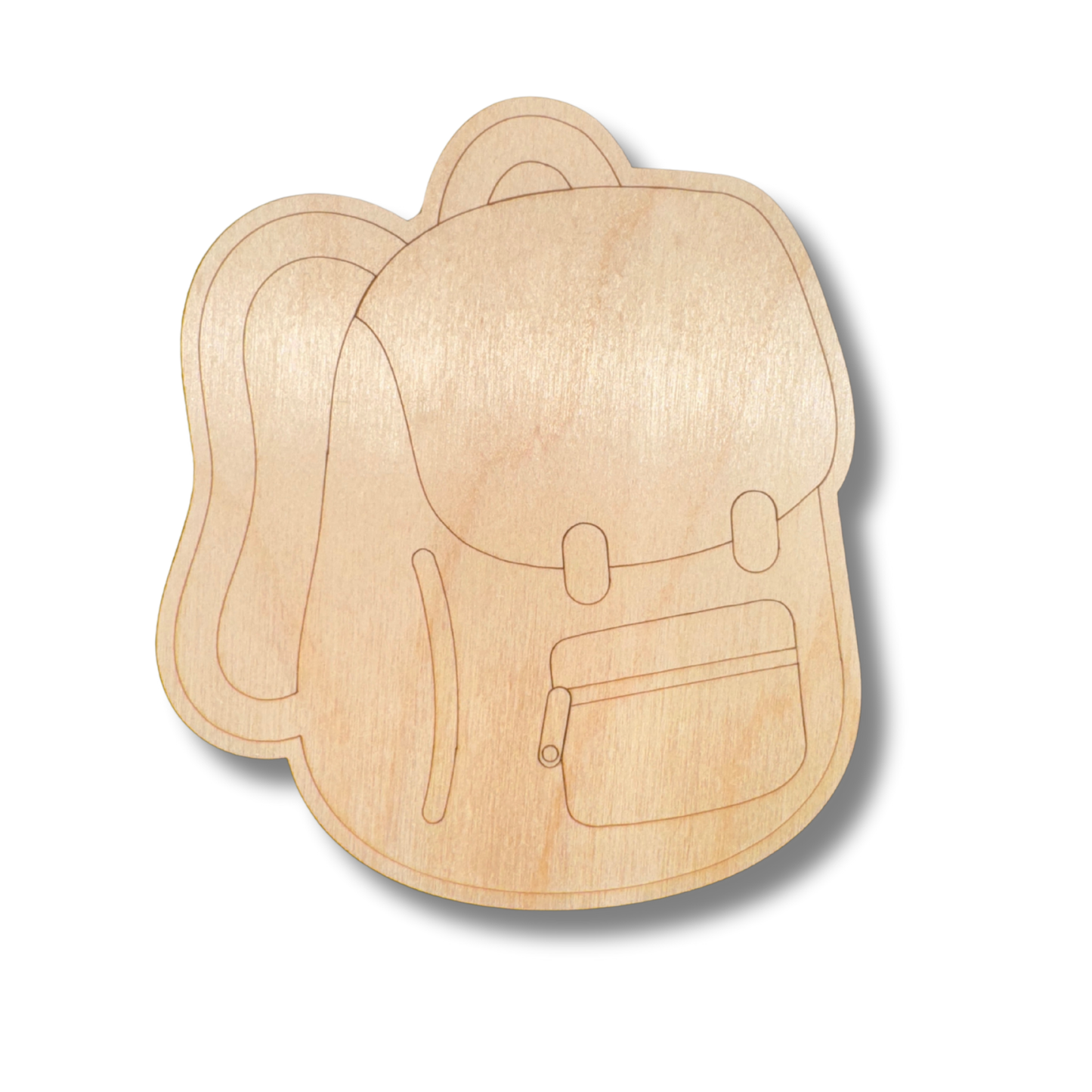 Unfinished Wood Etched Book Bag Shape | Paint By Line Crafts | up to 30" DIY