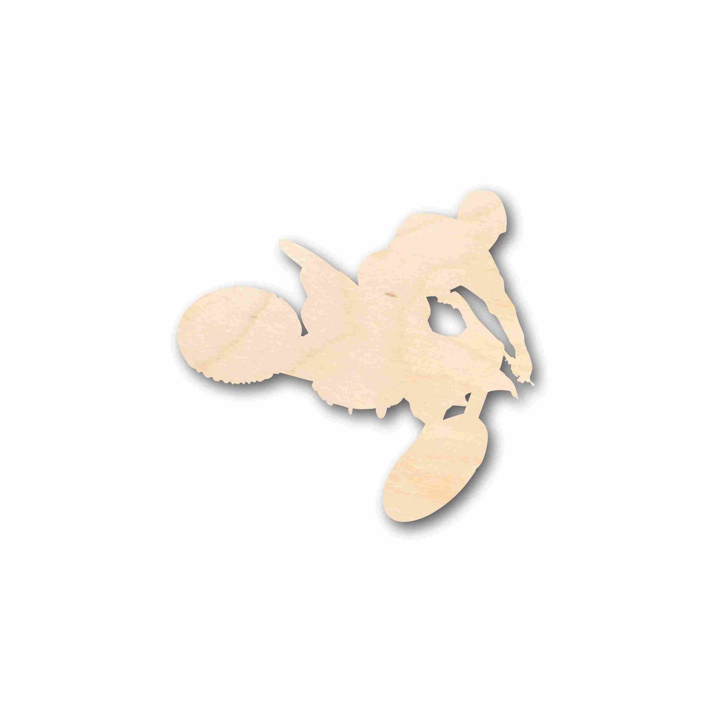 Unfinished Wood Dirtbike Silhouette - Craft- up to 46" DIY