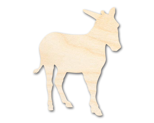 Unfinished Wood Donkey Shape - Animal Craft - up to 46" DIY