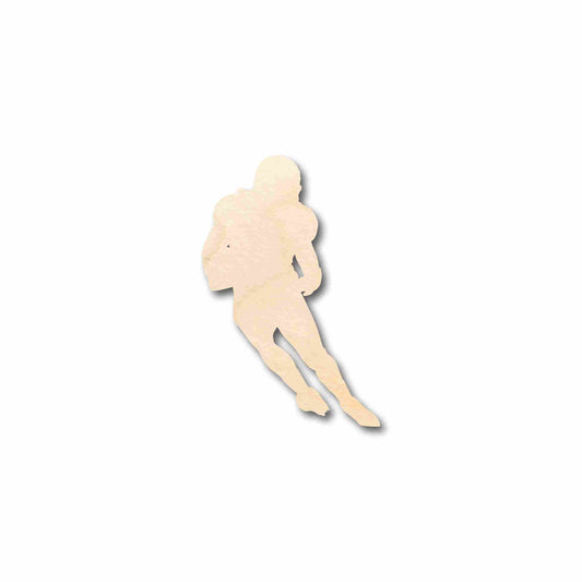 Unfinished Wood Football Player Silhouette - Craft- up to 46" DIY
