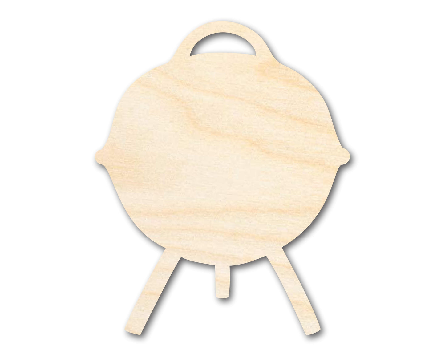 Unfinished Wood Charcoal Grill Shape - Craft - up to 46" DIY