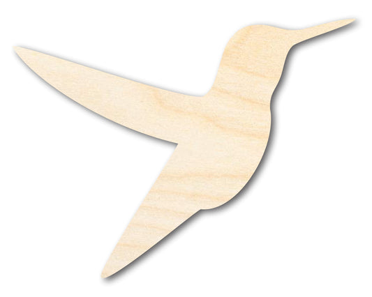 Unfinished Wood Hummingbird Shape - Garden Wildlife Craft - up to 46" DIY