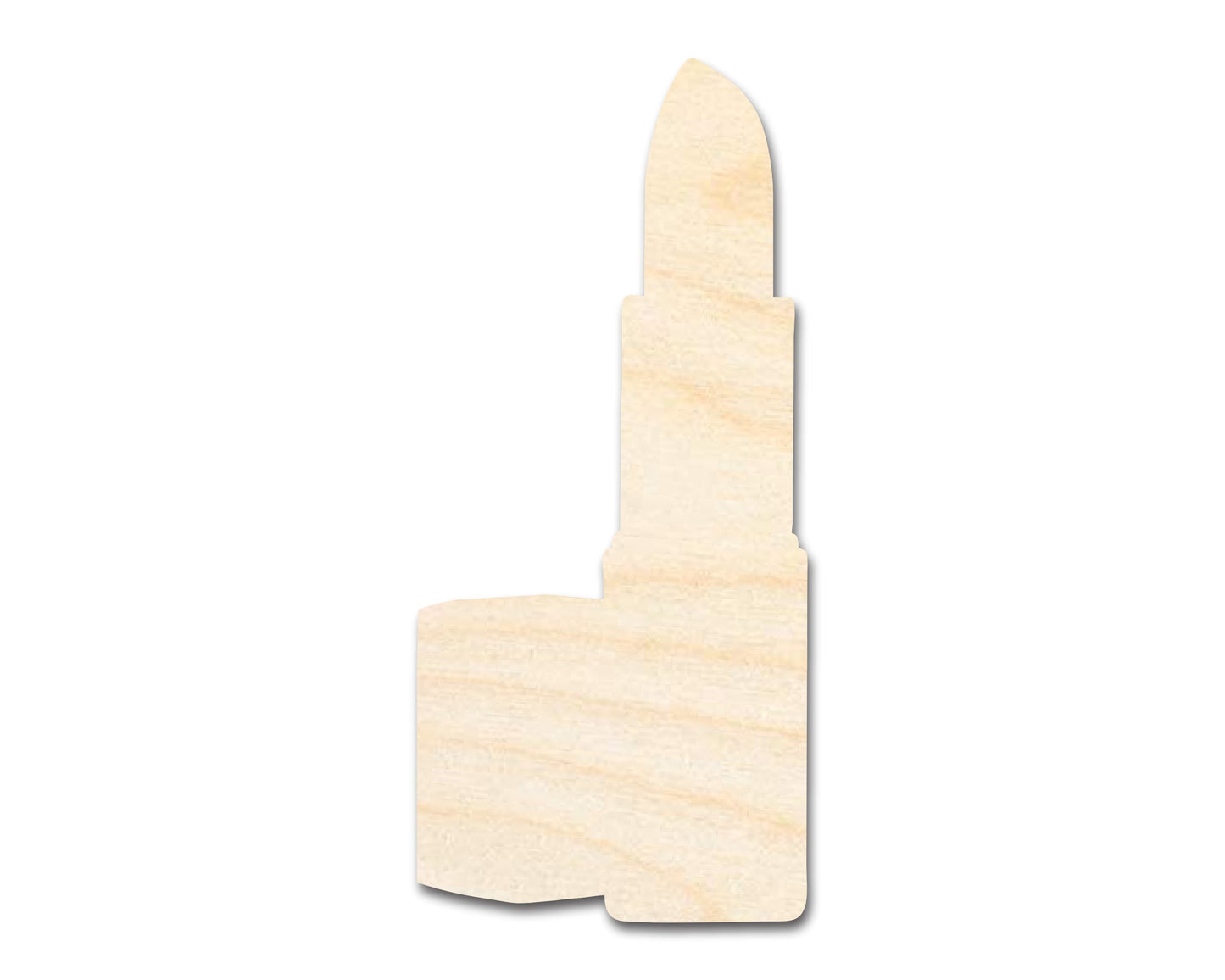 Unfinished Wood Lipstick Shape - Craft - up to 46" DIY