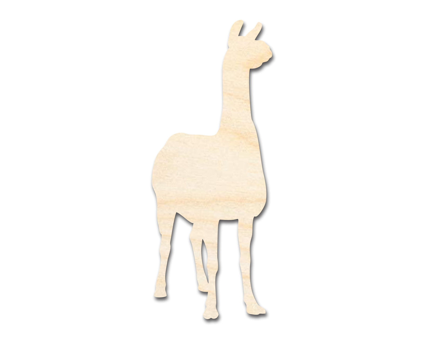 Unfinished Wood Alpaca Shape - Craft - up to 46" DIY