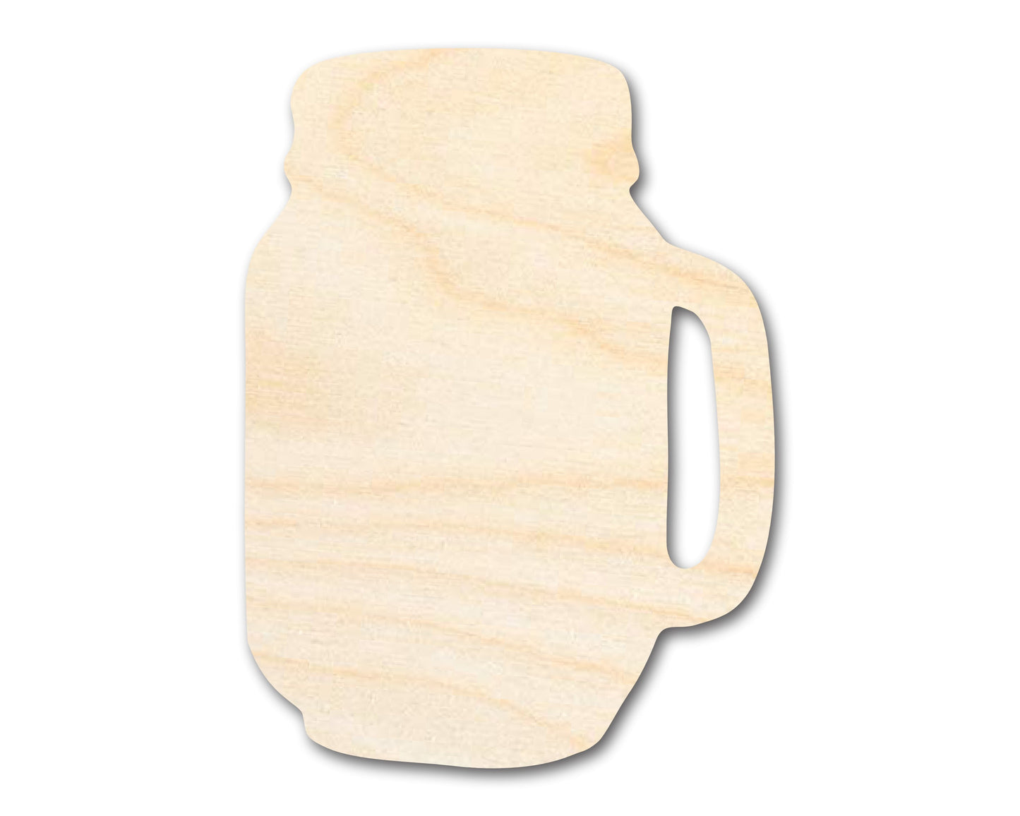 Unfinished Wood Jar with Handle Shape - Country Craft - up to 46" DIY