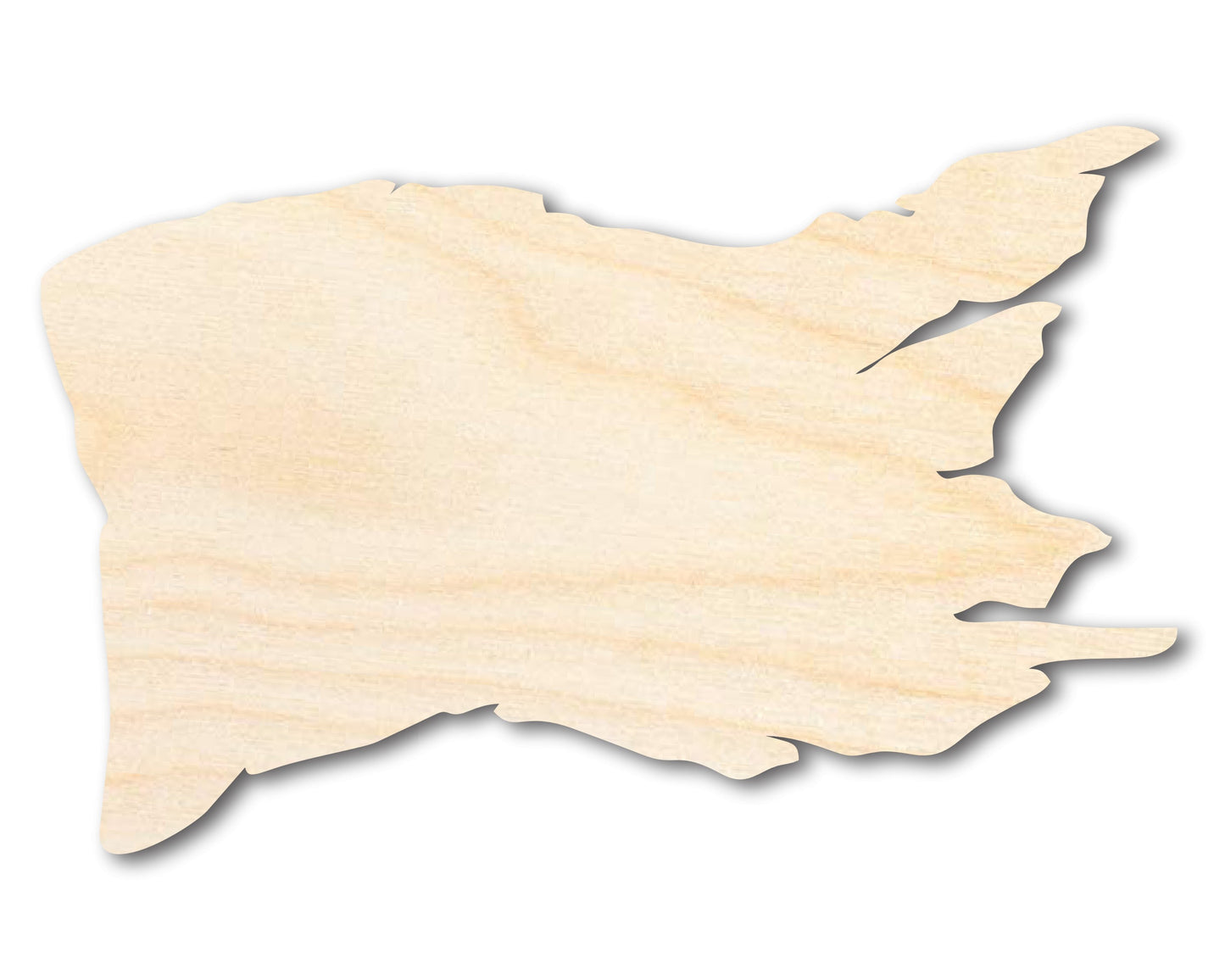 Unfinished Wood Tattered Flag Shape | Pirate Flag | Craft Cutout | up to 46" DIY