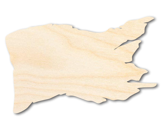 Unfinished Wood Tattered Flag Shape | Pirate Flag | Craft Cutout | up to 46" DIY
