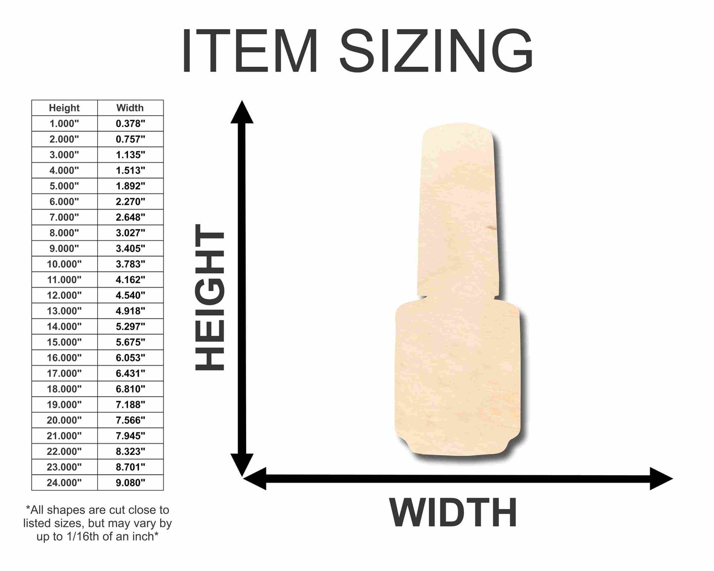 Unfinished Wood Polish Silhouette - Craft- up to 46" DIY