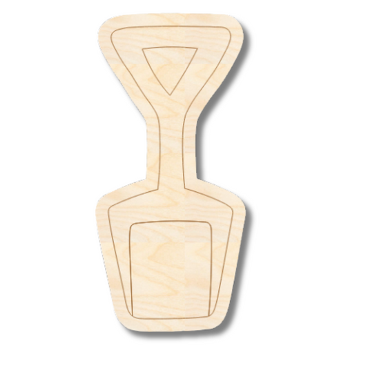 Unfinished Wood Etched Pale Shape | Paint By Line Crafts | up to 30" DIY