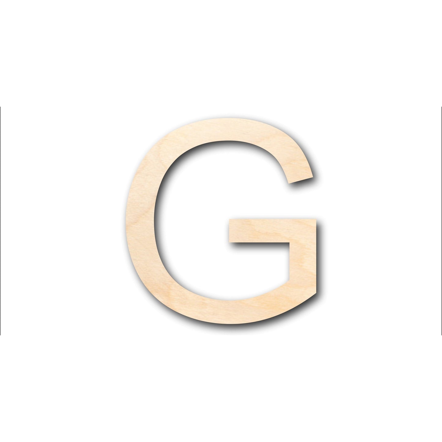Unfinished Wood Arial Letter G Shape - Craft - up to 46" DIY
