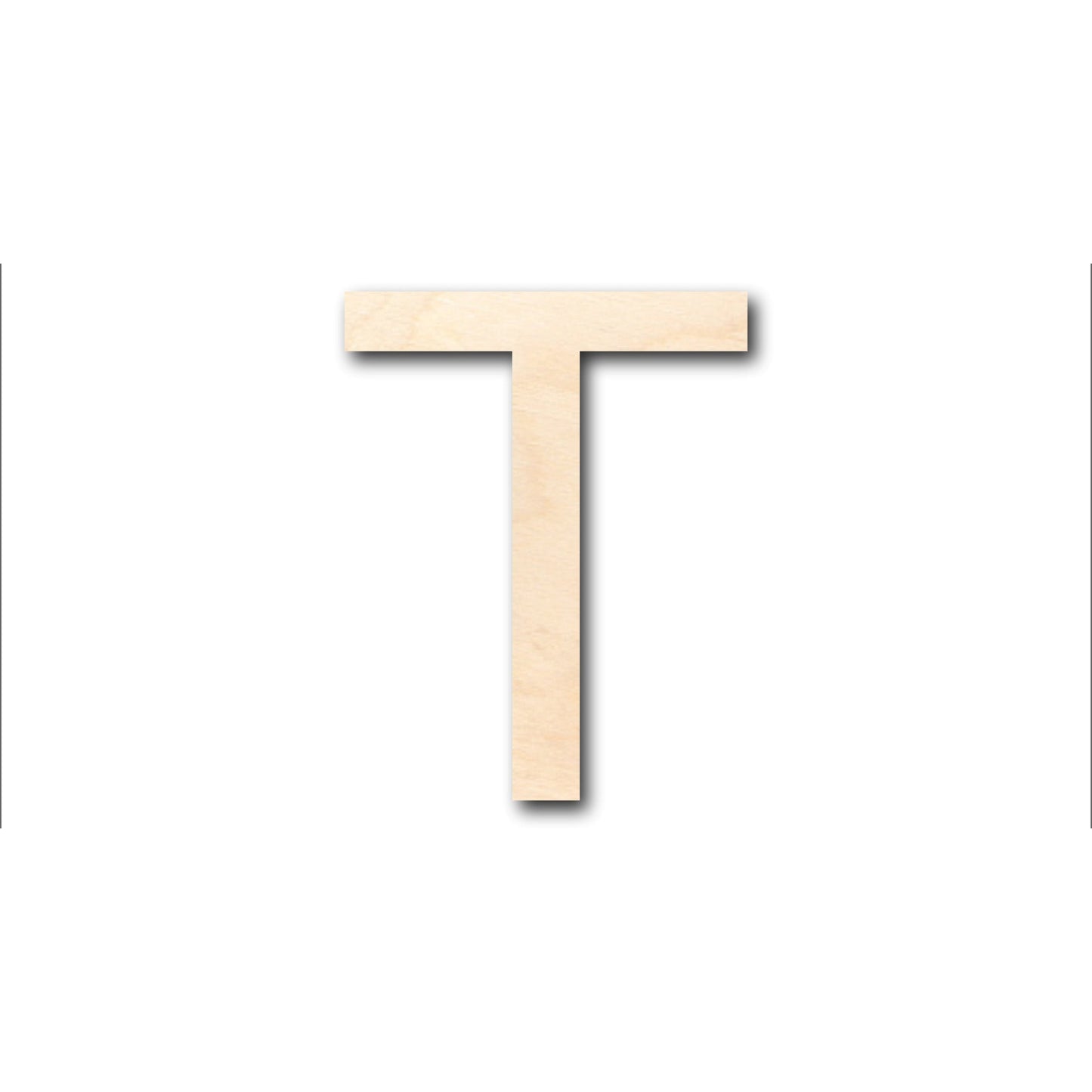 Unfinished Wood Arial Letter T Shape - Craft - up to 46" DIY