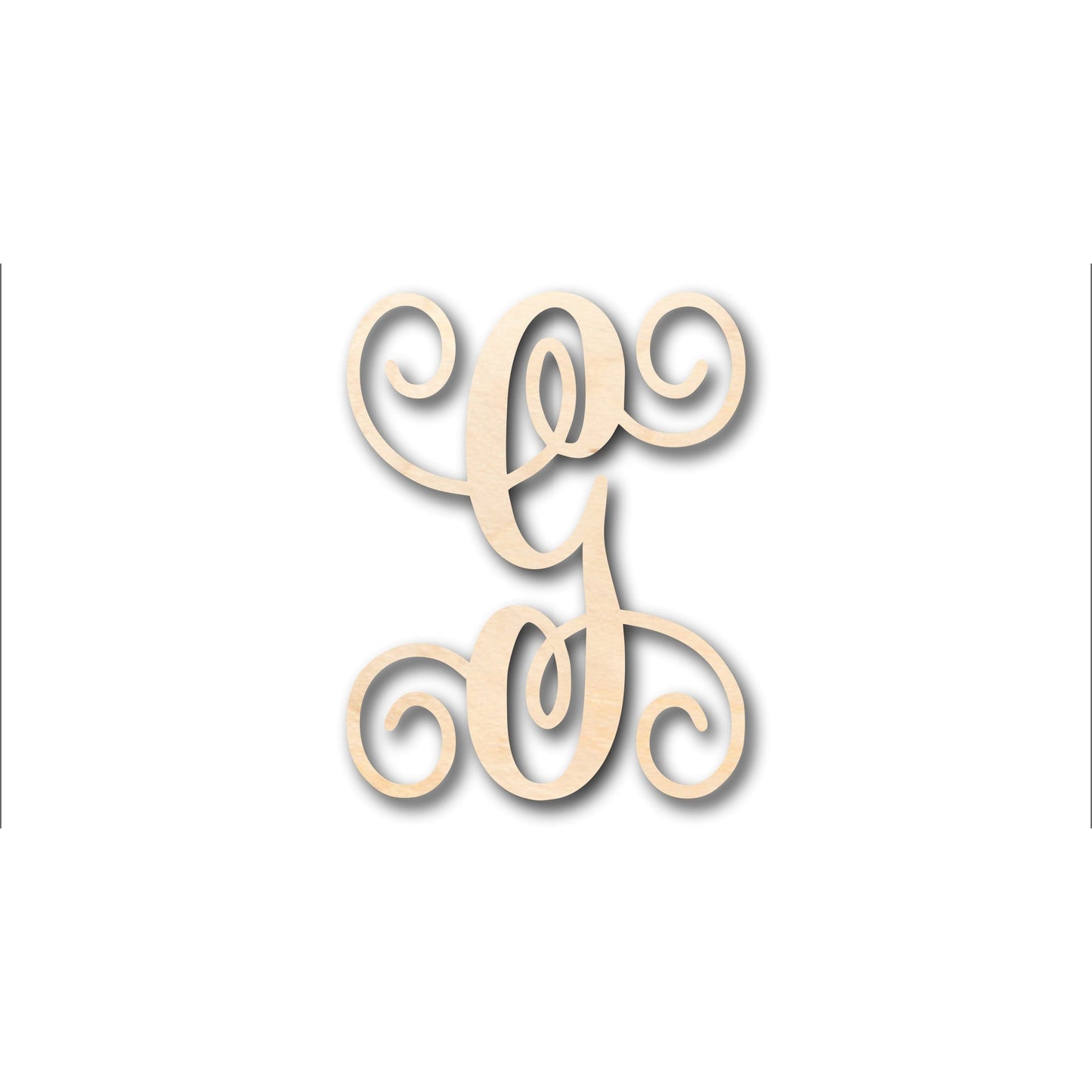 Unfinished Wood Monogram G Shape - Craft - up to 46" DIY