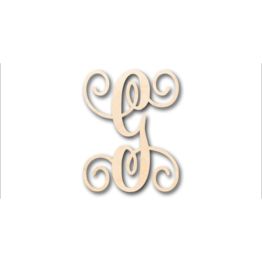Unfinished Wood Monogram G Shape - Craft - up to 46" DIY