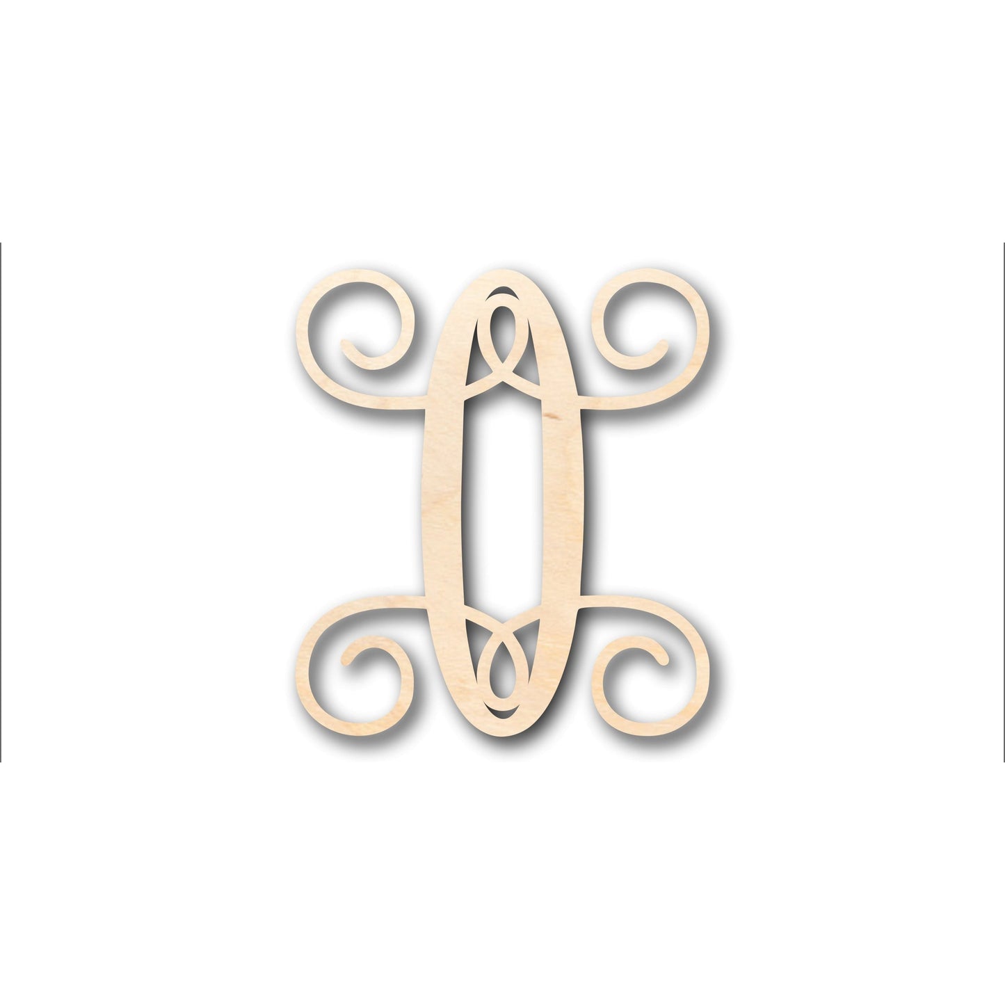 Unfinished Wood Monogram O Shape - Craft - up to 46" DIY