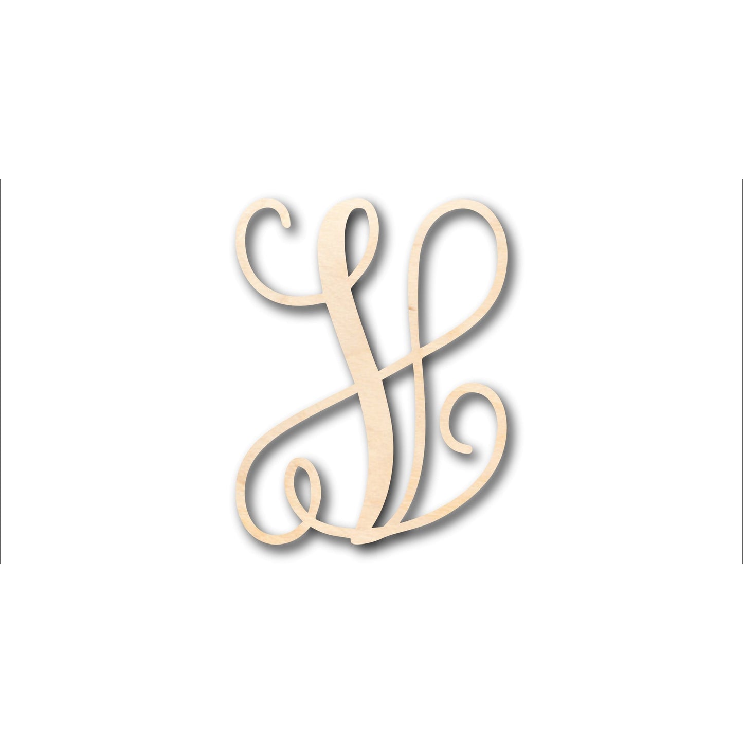 Unfinished Wood Monogram V Shape - Craft - up to 46" DIY