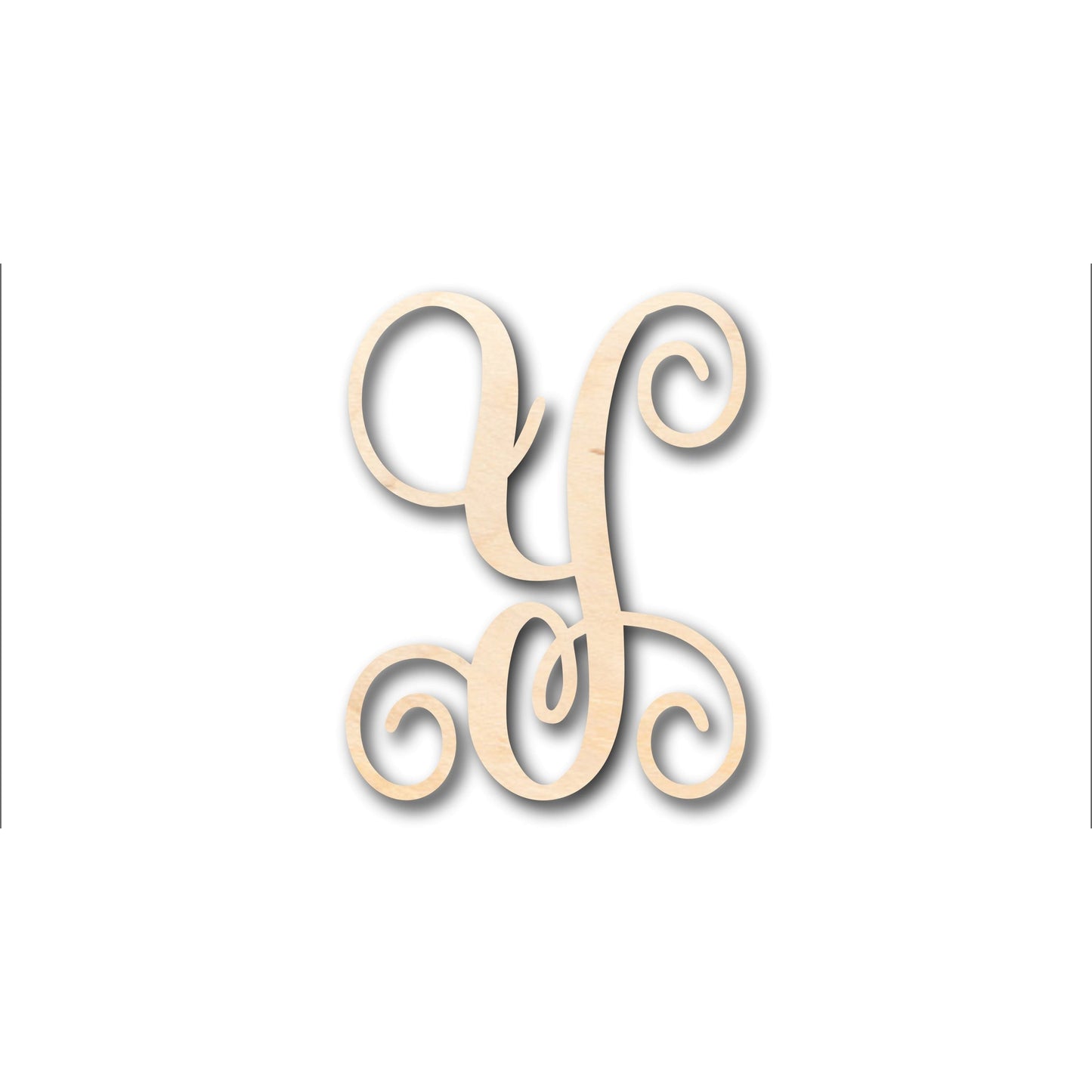 Unfinished Wood Monogram Y Shape - Craft - up to 46" DIY