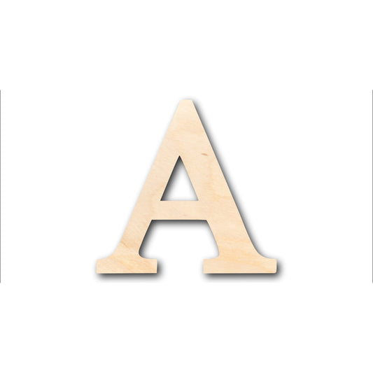 Unfinished Wood Bold Alpha Shape - Craft - up to 46" DIY