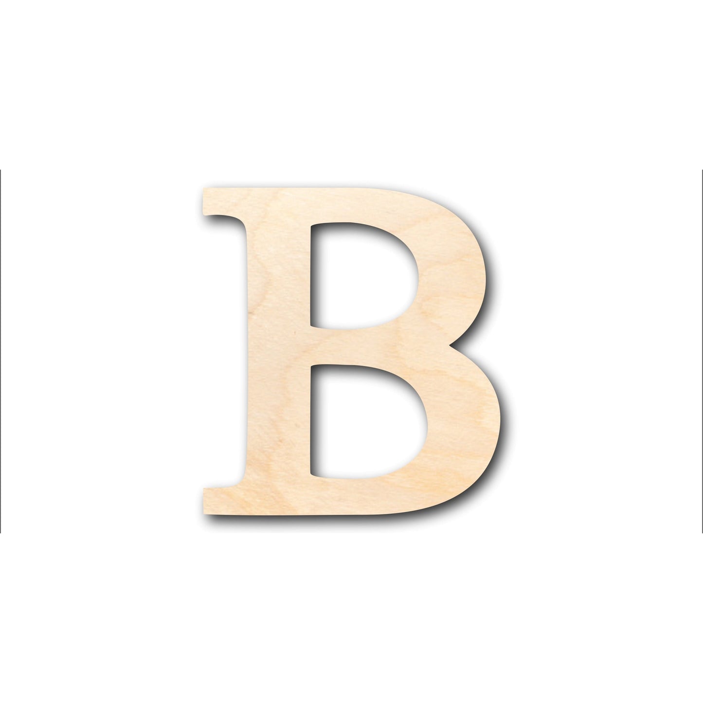 Unfinished Wood Bold Beta Shape - Craft - up to 46" DIY