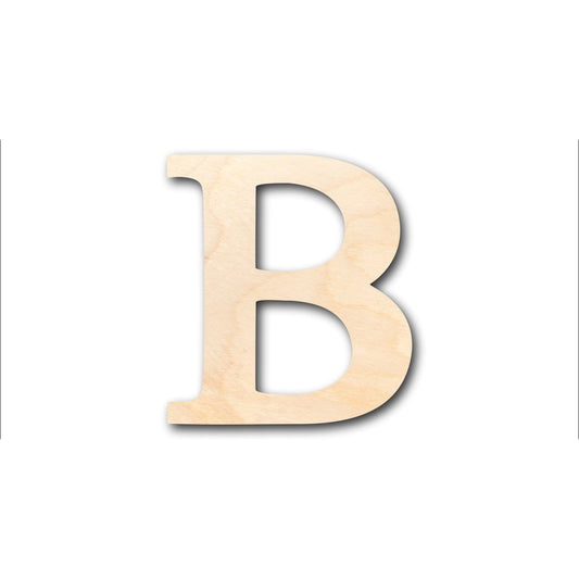 Unfinished Wood Bold Beta Shape - Craft - up to 46" DIY