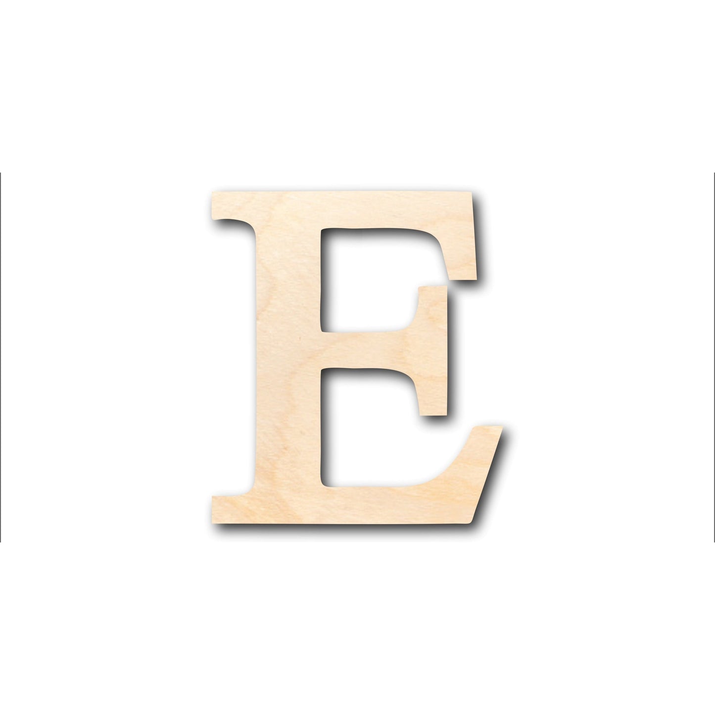 Unfinished Wood Bold Epsilon Shape - Craft - up to 46" DIY