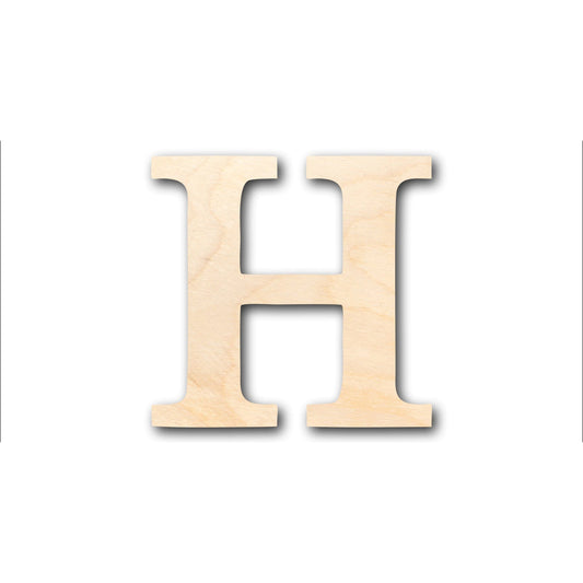 Unfinished Wood Bold Eta Shape - Craft - up to 46" DIY