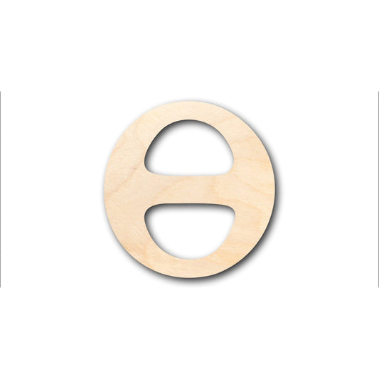 Unfinished Wood Bold Theta Shape - Craft - up to 46" DIY