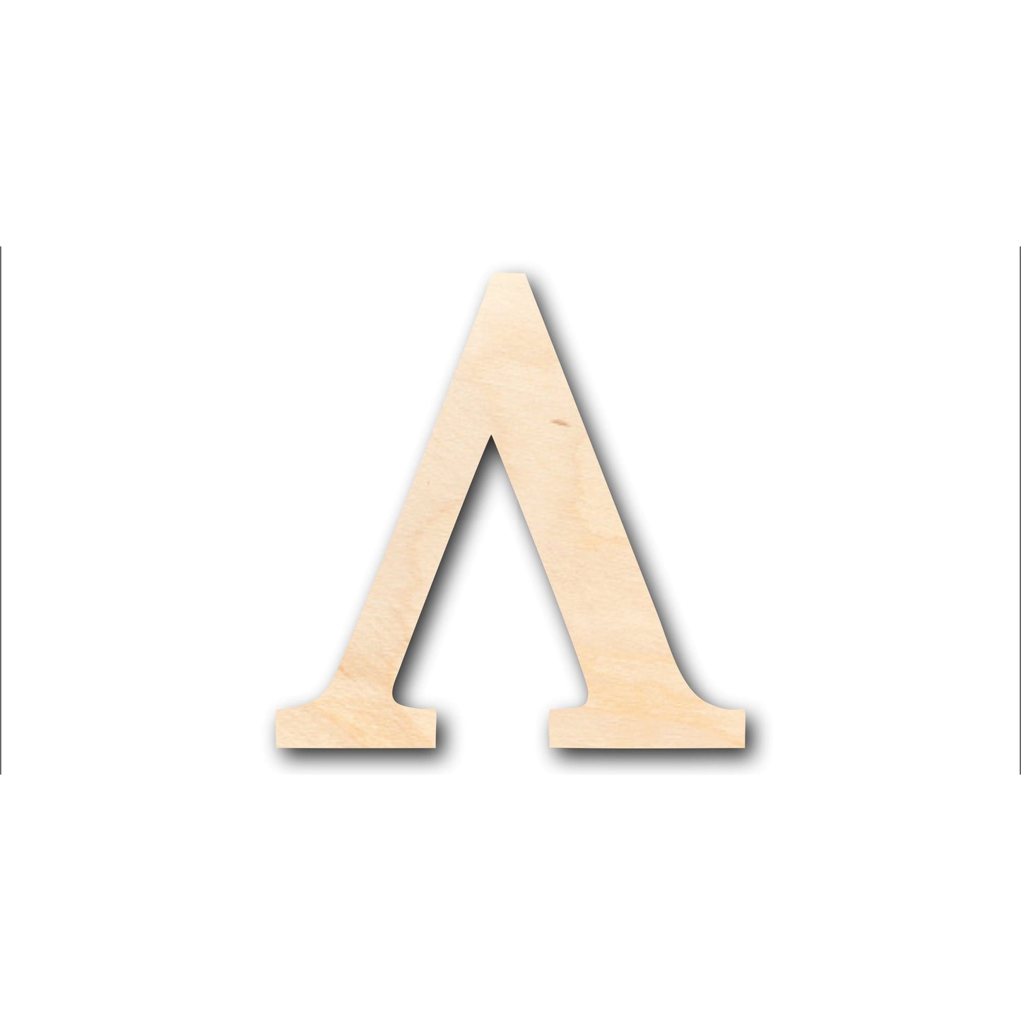 Unfinished Wood Bold Lambda Shape - Craft - up to 46" DIY