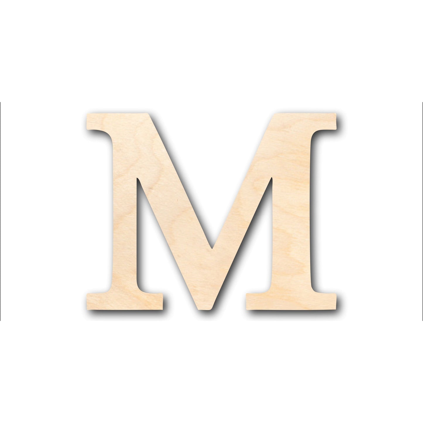 Unfinished Wood Bold Mu Shape - Craft - up to 46" DIY