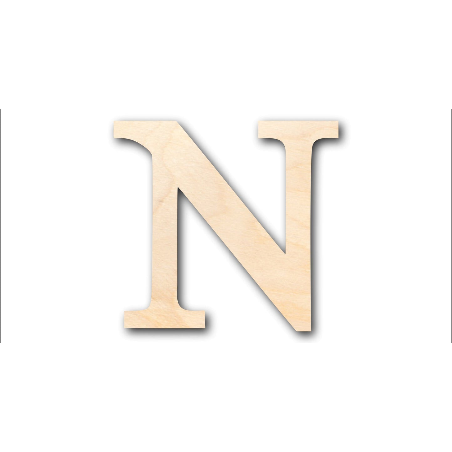 Unfinished Wood Bold Nu Shape - Craft - up to 46" DIY