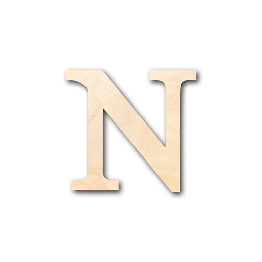 Unfinished Wood Bold Nu Shape - Craft - up to 46" DIY