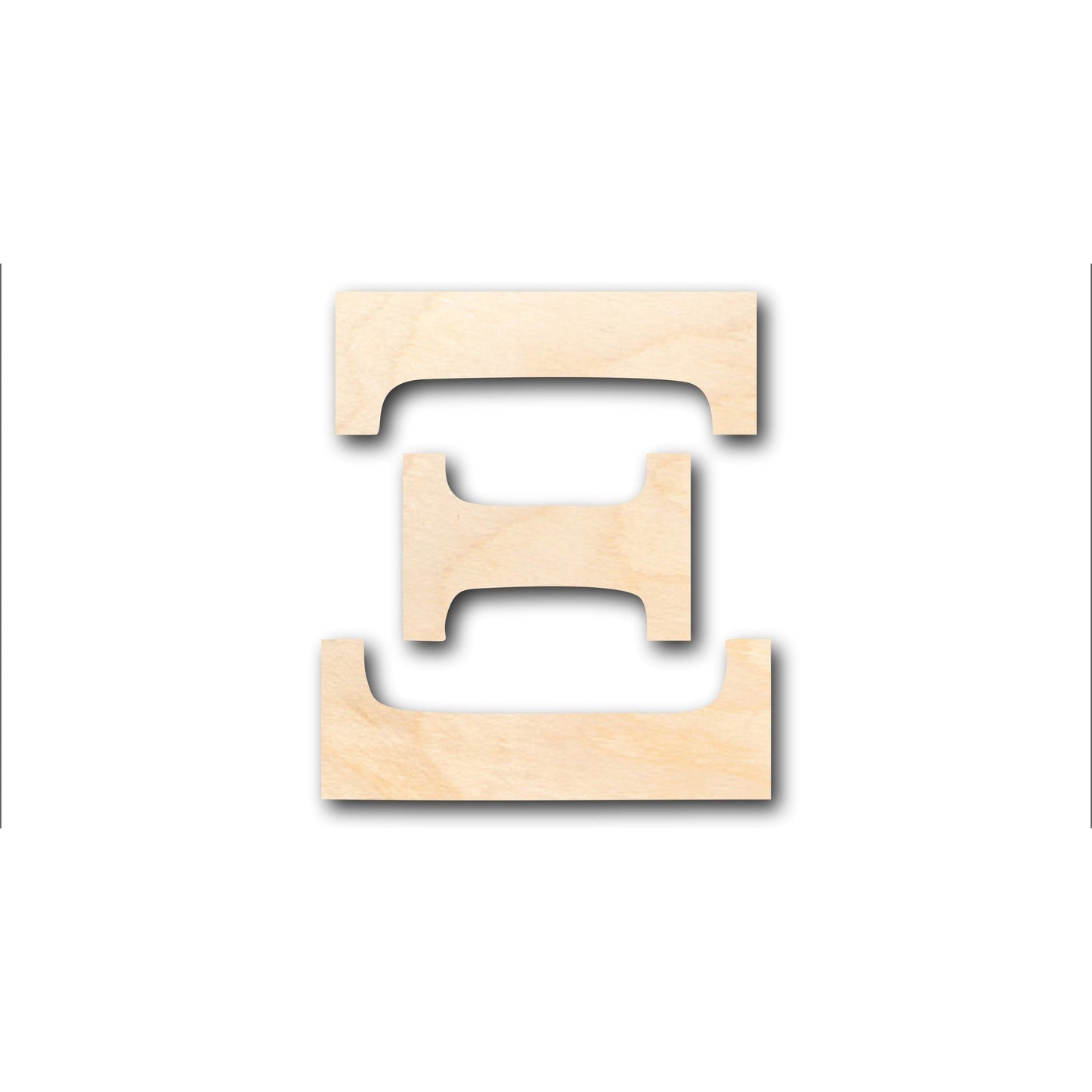 Unfinished Wood Bold Xi Shape - Craft - up to 46" DIY