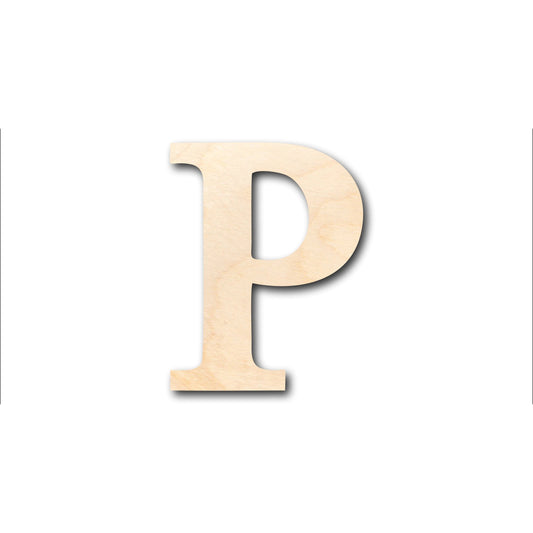 Unfinished Wood Bold Rho Shape - Craft - up to 46" DIY