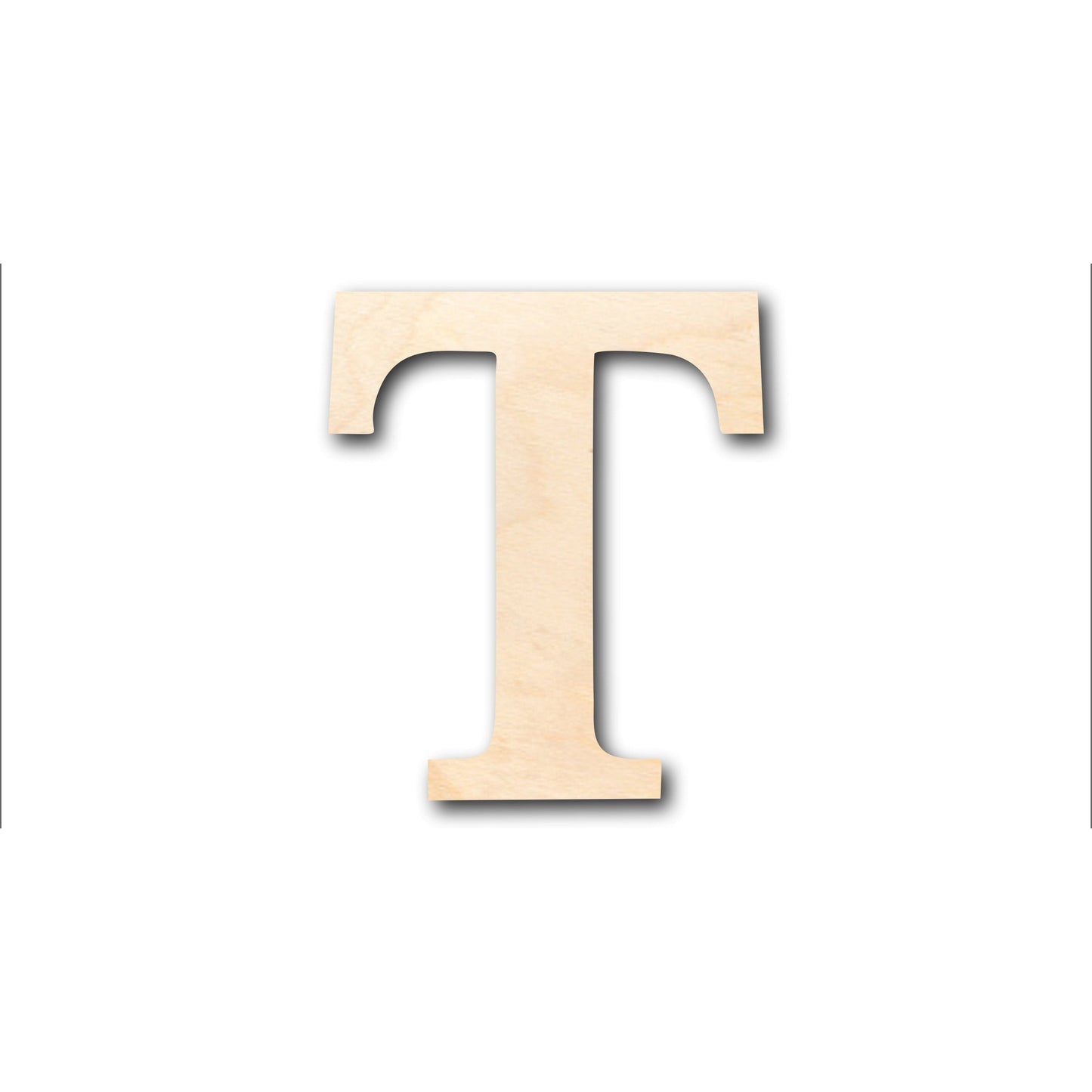 Unfinished Wood Bold Tau Shape - Craft - up to 46" DIY