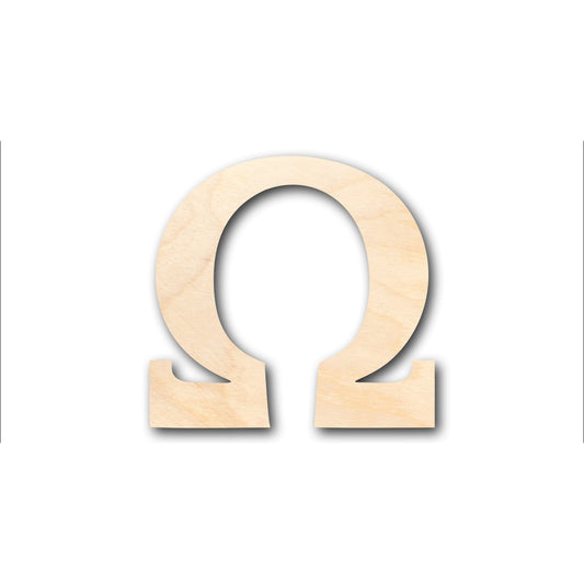 Unfinished Wood Bold Omega Shape - Craft - up to 46" DIY