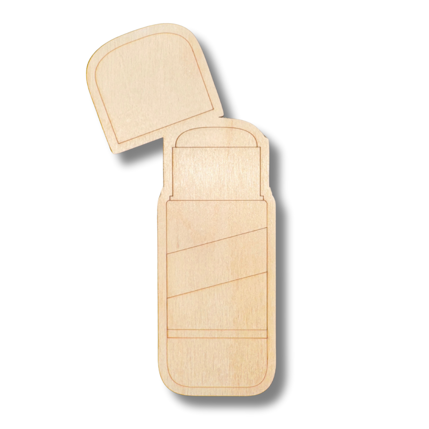 Unfinished Wood Etched Glue Stick Shape | Paint By Line Crafts | up to 30" DIY