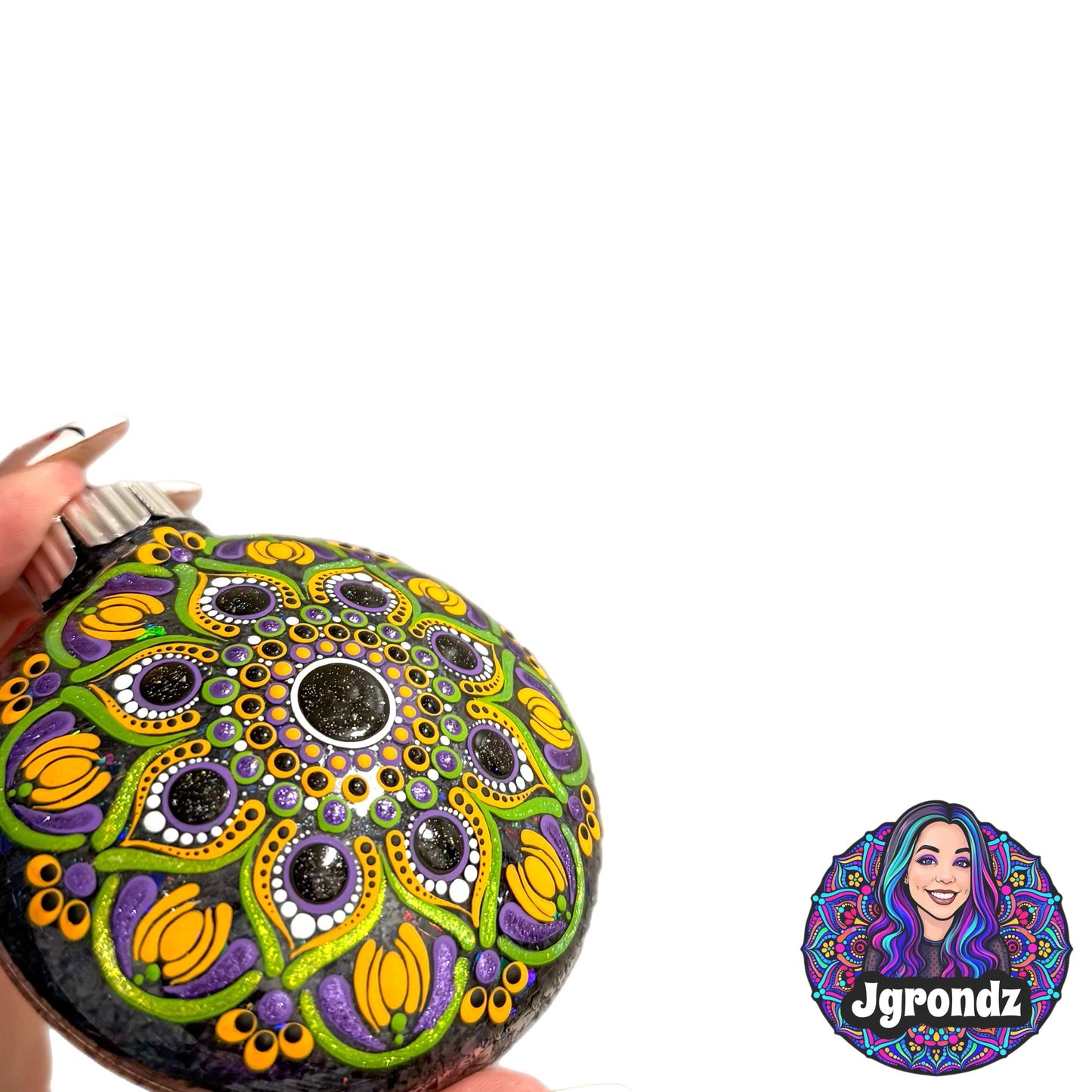 3” Halloween Mandala Ornament