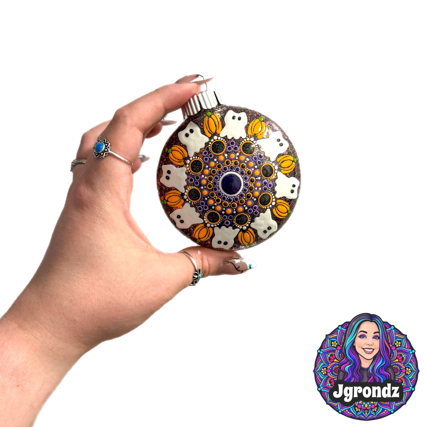 3” Halloween Mandala Ornament