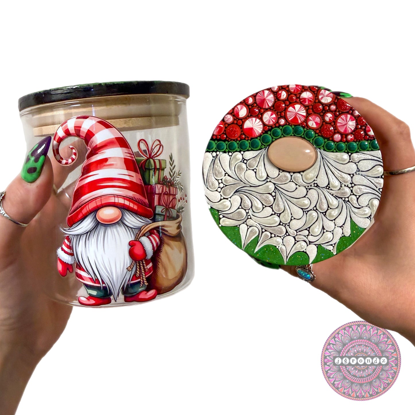 Christmas Gnome Stash Jar