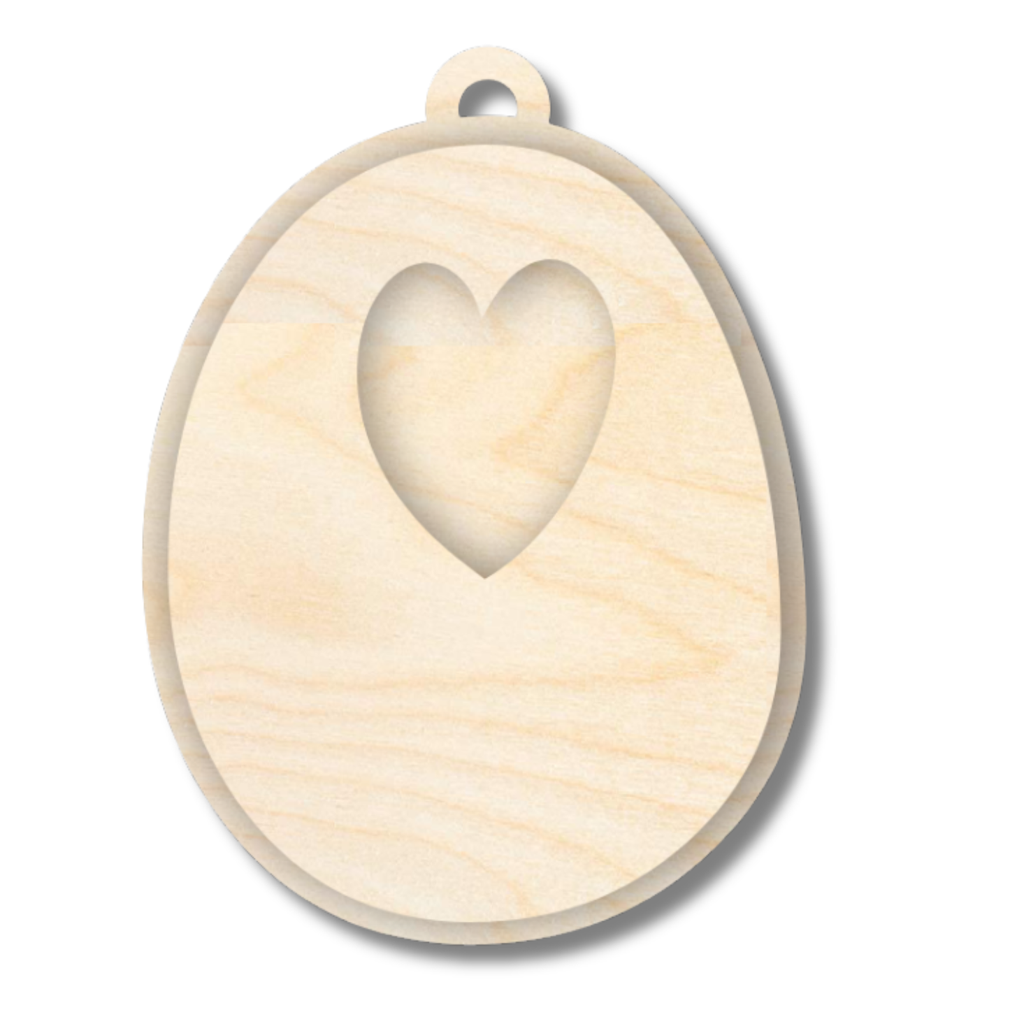 Unfinished Wood Layered Letter Valentines Tags | A-Z | 2 Piece | 6" Tall | 1/8" Wood | Wood Craft DIY