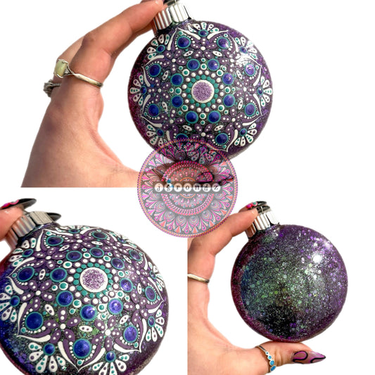 3” Mandala Glitter Ornament