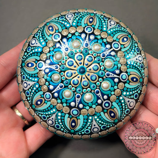 Regular Painted Mandala Stone