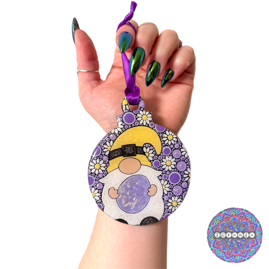 Easter Gnome 4” Wood Ornament