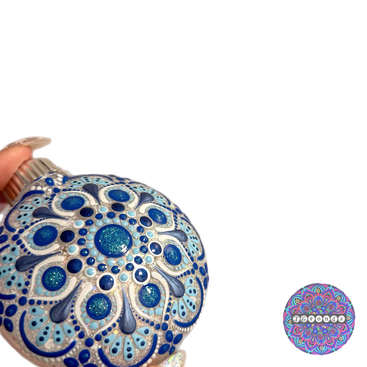 3” Mandala Glitter Ornament