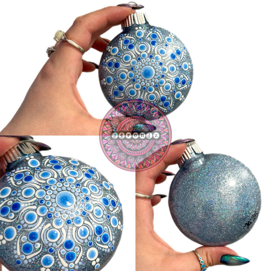 3” Mandala Glitter Ornament