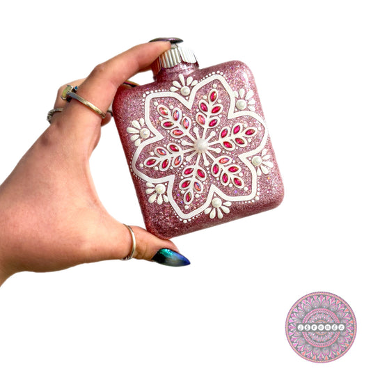 4” Square Snowflake Mandala Ornament