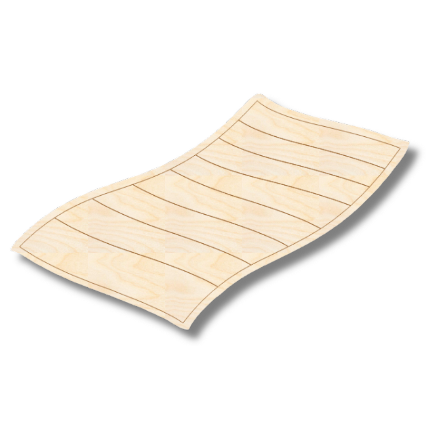 Unfinished Wood Etched Beach Towel Shape | Paint By Line Crafts | up to 30" DIY