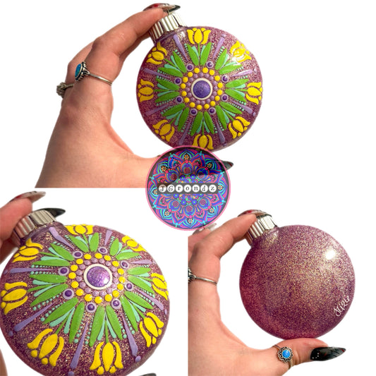 3” Tulip Mandala Ornament