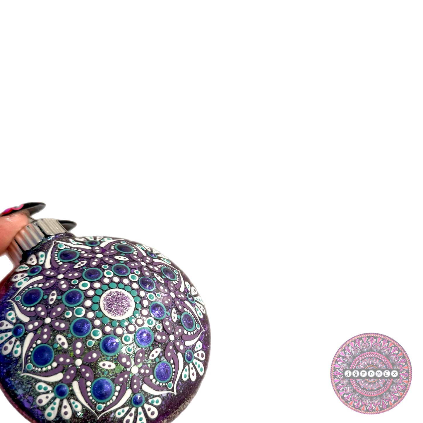 3” Mandala Glitter Ornament