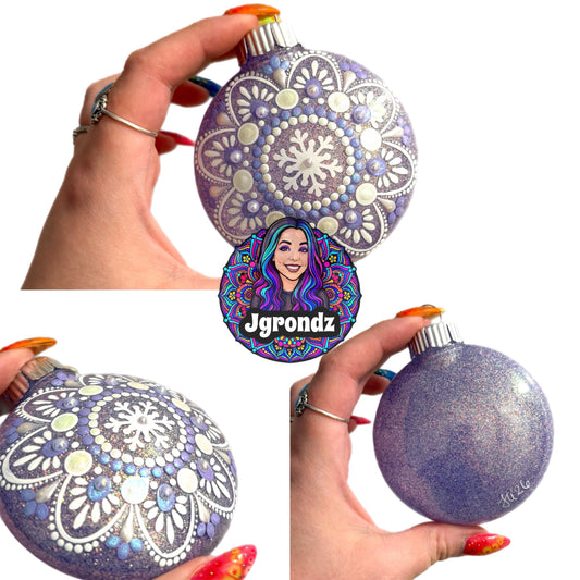 3” Snowflake Mandala Ornament